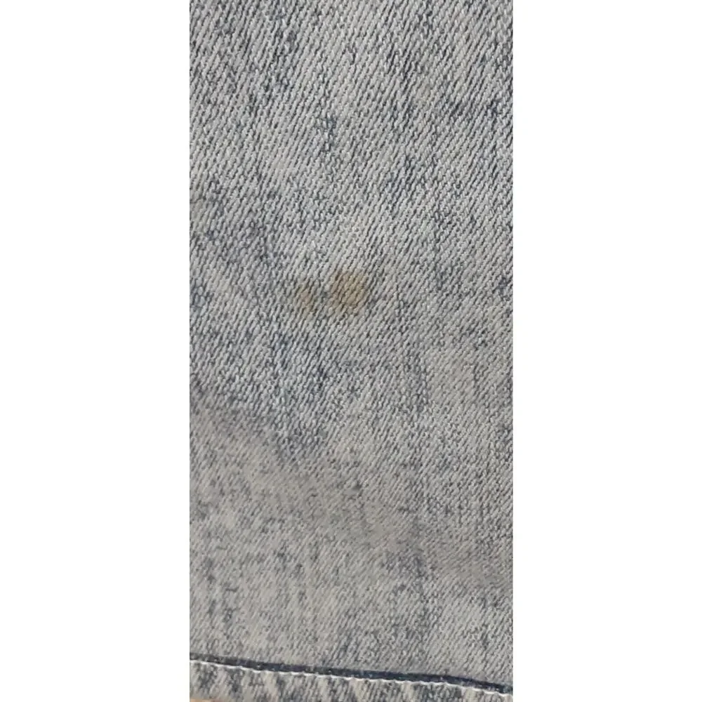 True Religion Geno Mens 31 Jeans Relaxed Slim Acid Wash‎ Blue w/Red Embroidered
